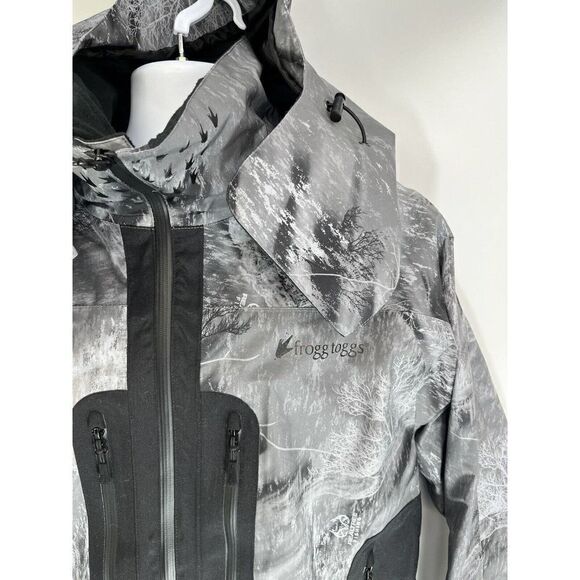 Frogg Toggs Men's Pilot Pro Jacket Sz XL Realtree Gray Fishing Hooded Waterproof - Picture 16 of 16